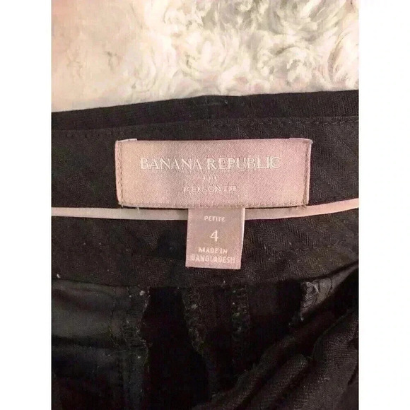 Banana Republic Factory Size 4P Jackson Modern Fit Black Dress Pants Viscose - Picture 2 of 5